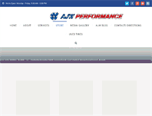 Tablet Screenshot of ajwperformanceproducts.com